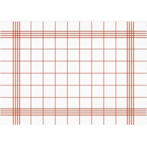 ERYI-100 Sets De Table Optique Air De Campagne Rouge Blanc | Din A3 Recctangle I Sous-Mains Napperon Papier, Modern Usage Unique |Dv_328 - Neuf
