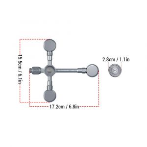 Adaptateur De Recharge De Gaz Adaptateur De Gaz En Alliage D'aluminium Conception Trois à Deux Essentiel Pour CuisinièRe Et Lampe D'extéRieur Portable Et Efficace SûR Et Fiable - Neuf