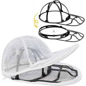 Lave Casquette De Baseball, Cage De Nettoyage De Casquette De Baseball Pliable Pour Machine &Agrave; Laver & Lave-Vaisselle - Support De Protection Pour Casquette De Baseball Avec Cadre De Lavage - Neuf