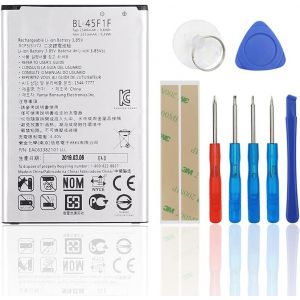 Batterie de rechange compatible avec LG K8 K4 2017 M160 Aristo M210 M210 BL-45F1F avec kit d'outils - Neuf