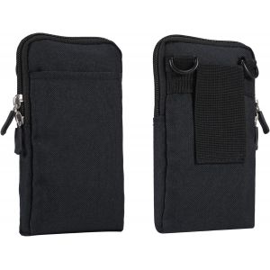 RFCBC-Sac de Ceinture pour Téléphone Portable, Sac Téléphone à Bandoulièr Homme, Multi Poches Portefeuille Téléphone Sac de Taille Housse de Transport Coque Sac Banane Pochette avec Boucle de Ceintur - Neuf