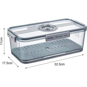 Bo&icirc;te &Agrave; Pain, Bo&icirc;te &Agrave; Pain, Bo&icirc;te &Agrave; Pain, Bo&icirc;tes De Rangement En Plastique Avec Couvercles - Panier De Rangement - Bo&icirc;tes &Agrave; Pain - Bo&icirc;te De Rangement Empilable Pour R&eacute;frig&eacute;rateur - Neuf