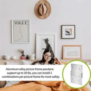 1 ensemble de cintres &agrave; crampons fran&ccedil;ais de 5 pouces,support photo en m&eacute;tal robuste - Neuf