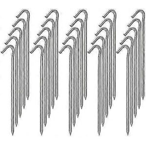 7 Pouces Galvanis&eacute; Tente Piquets De Tente En M&eacute;tal,Robuste En Acier Cour Camping Piquets B&acirc;che Crochets Gonflables Ext&eacute;rieur 10pcs - Neuf