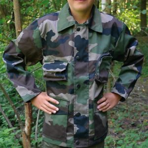 Veste Chasse Fermeture Glissi&egrave;re Coton Polyester Camo 6 &Agrave; 16 Ans - Neuf