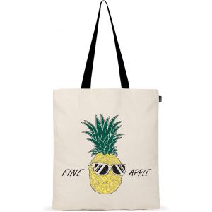 Kalanka-Mixte Stoffbeutel, Tote Bag Aesthetic, Einkaufstasche Canvas Tragetasche & Stofftasche Damen Morte, Taille Unique - Neuf