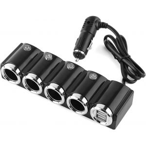 Allume-Cigare Dc 12v / 24v Usb 4 Voies Universel Voiture Usb Cigarette Rapide Adaptateur Populaire - Neuf