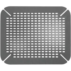ERYI-Idesign Tapis D'Évier, Grand Tapis D'Évier De Cuisine En Pvc, Accessoires Pour Évier Et Évier Avec Trous De Drainage, Gris, Charcoal - Neuf