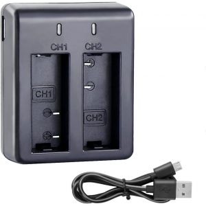 Caméra Sport Batterie Double Chargeur avec Double Port de Chargement H9R/G80/Crosstour/WIMIUS/Campark/Victure/VTIN/Apeman Action Cam etc. - Neuf