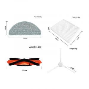 13PCS pour robot aspirateur E10 B112 / E12 Pi&egrave;ces de rechange pour aspirateur Accessoires Brosse lat&eacute;rale principale Hepa Filt - Neuf