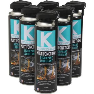 D&eacute;grippant multifonctions avec t&ecirc;te 2 jets - lot de 6 a&eacute;rosols 500ml - Neuf