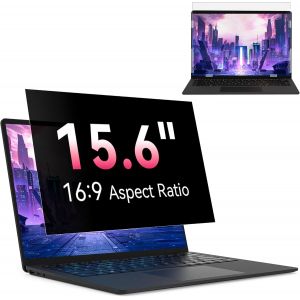 Filtre de Confidentialit&eacute; 15.6 Pouces 16:9, Filtre Ecran Ordinateur Portable Compatible avec HP/Dell/Acer/Lenovo/Thinkpad/Envy, Amovible Anti Espion/Lumiere Bleue Protection Ecran Film Laptop - Neuf
