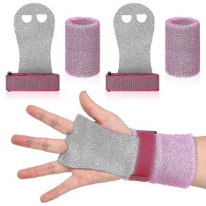 4 Pcs Gymnastique Grips Et Bracelets Poignées De Barre Protection De La Paume Et Bandes De Support De Poignet Pour L'exercice D'entraînement Des Enfants - Neuf