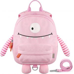 Sac à Dos Enfant avec Harnais de Sécurité Anti-Perte 2-6 ans Dessin Animé Animalier 3D Mini Sacs D'école Maternelle Cartable Garçons Primaire[T463] - Neuf