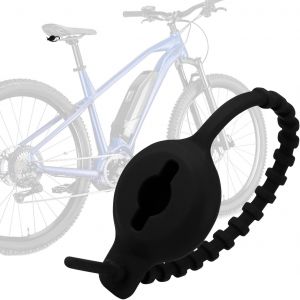 Letnerny-Support Airtag Velo Universel Antivol Accessoire Vélo Compatible Porte Apple Étanche Montage Facile Silicone Bracelet Airtag Enfant Pour Air Tag Chien Moto Traqueur Gps Tracker Velo (Noir) - Neuf