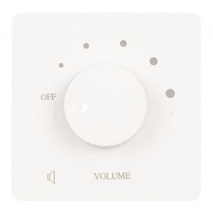 Contr&ocirc;le Du Volume 50w S&eacute;curit&eacute; Professionnelle 5 Vitesses Bouton D'accord Contr&ocirc;leur De Volume Pour Haut-Parleurs Domestiques Blanc - Neuf