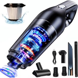 Aspirateur Voiture,15000PA Aspirateur &agrave; Main sans Fil Aspirateur de Table Puissant Rapide Rechargeable Mini Humide et Sec Adapt&eacute; Maison,Bureau,Sol, escaliers,Poils, HEPA Filtre - Neuf