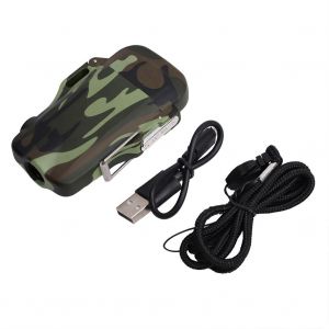 HJLIAN Briquet electrique 2 en 1 rechargeable par USB, etanche, double arc (camouflage) - Neuf