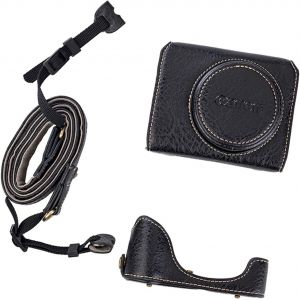 G7X G7X II G7X III &Eacute;tui,&eacute;tui Vintage en Cuir pour Appareil Photo Reflex num&eacute;rique Canon PowerShot G7 X G7 X Mark II G7 X Mark III,&eacute;tui de Protection avec Sangle,Noir,&Eacute;tui pour Appareil - Neuf