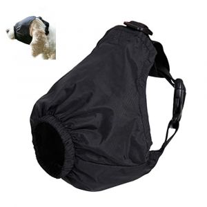 Masque Apaisant Pour Les Yeux Pour Chien (Noir, Taille L), Masque Anti-Anxiété En Nylon, Bandeau Pour Le Toilettage, Anti-Nausée, Pilules De Voyage Contre Le Mal De Mer. - Neuf