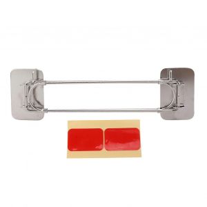 Barre de rangement d'angle en acier inoxydable RV Tige en acier inoxydable réglable avec crochet pour la fixation - Neuf