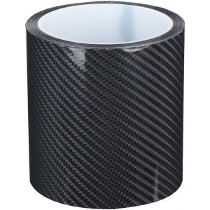 (10 cm x 3 m), les Bandes, les anti-bandes de fibre de carbone Film de protection en fibre de carbone Vinyle autocollant, accents en fibre de carbone sec Adhésif protecteur de porte Wrap accents en fibre de carbone, noir - Neuf