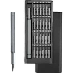 Tournevis de Pr&eacute;cision - Non sp&eacute;cifi&eacute; - 25 en 1 - Acier au carbone - Bo&icirc;te de rangement - Antid&eacute;rapant - Neuf