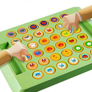Jeu De M&eacute;moire Pour Enfants, Jeu De Soci&eacute;t&eacute;, Jeu D'&eacute;checs, Jeu De Correspondance, Jeu D'association, Jeu D'animaux/Fruits, Jeu &Eacute;ducatif, Cadeaux-Imprim&eacute; Animal Xl - Neuf