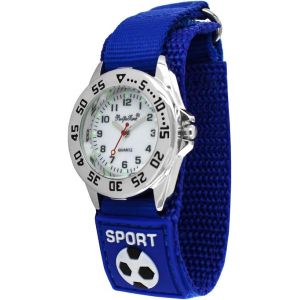 Bnhgc-Montre-Bracelet Analogique À Quartz Pour Enfant Avec Bracelet Velcro Bleu, 87193-Bleu, Bracelet - Neuf