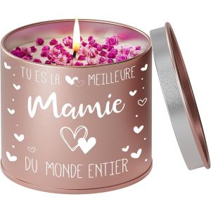 Cadeau Fete Des Grand Mere, Bougie Parfumée Cadeau Mamie, Idee Cadeaux Pour Mamie Noel Anniversaire Fete Des Grand Mere - Neuf