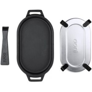 Jexnovashop-Po&ecirc;le Sizzler En Fonte &iquest; Po&ecirc;le &Agrave; Frire &iquest; Plaque Sizzler 30,5 X 15,2 Cm, Poign&eacute;e Amovible, Acier Inoxydable Antiadh&eacute;sif, Passe Au Four - Neuf