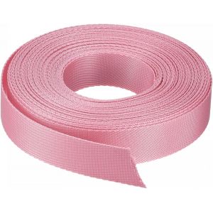Jgd-Sangle Plate En Nylon De 2,5 Cm Et 13,7 M - Rose - Pour Sac &Agrave; Dos, Sangle De Cargaison, Porte-Bagages - Neuf