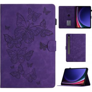 Coque pour Samsung Galaxy Tab S9 11"" 2023 (SM-X710N/SM-X716B/SM-X718U) &Eacute;tui de Protection Case Tablette Housse avec S Pen Porte-Stylet pour Samsung Galaxy Tab S9 2023 11 Pouces, Violet - Neuf