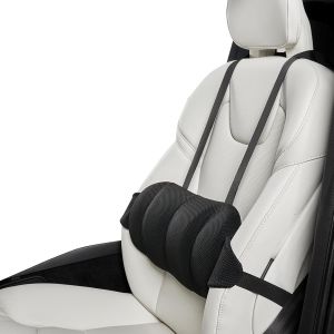 Ulteronixshop-Coussin Lombaire Voiture, Mousse &Agrave; M&eacute;moire De Forme Avec Sangle R&eacute;glable, Coussin Dos Pour Voiture, Chaise Bureau Et Maison - Neuf