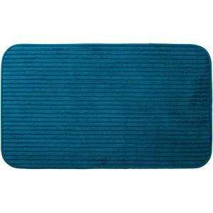 KAL-Tapis De Bain Doux Antidérapant, 100% Polyester, 50 X 70 Cm - Pétrole - Neuf
