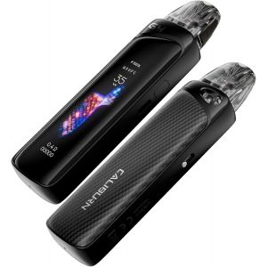 Caliburn G4 Pro Kit - Cigarette Électronique 35W Écran Tactile (Batterie 1800Mah + Cartouche Pod Gpp 3Ml) Activé Par Le Dessin Vapeurs De Cigarette Électronique Sans Nicotine (Rayure Noir)[Z1472] - Neuf
