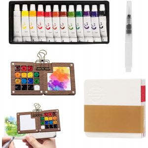 Meimie-Lot De 24 Tubes D'aquarelle De 6ml-Kit Aquarelle De Poche-Carnet De Croquis-Palette Pour Peinture Acrylique,Aquarelle,Huile,Gouache - Neuf