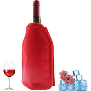 Manchon R&eacute;frig&eacute;rant Pour Bouteille &iquest; Rouge, 1 Tasse - Neuf
