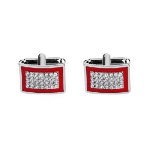 Boutons De Manchette Pour Homme, 1 Paire, Forme Carr&iquest;&iquest;E Diamant, Pour Blazer, Chemise, Tenue De C&iquest;&iquest;R&iquest;&iquest;Monie, Finition Argent&iquest;&iquest;E - Neuf