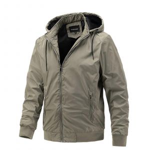 En Cuir Pour Hommes Manteau D'hiver Avec Capuche L&eacute;ger Parka A3 Kaki 3xl - Neuf