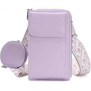 KALANKA-Sac &agrave; bandouli&egrave;re pour femme - Petit - En cuir synth&eacute;tique - Pour t&eacute;l&eacute;phone portable - &Agrave; suspendre - Large bandouli&egrave;re - Mode - Porte-monnaie - Bandouli&egrave;re amovible - Avec un petit - Neuf