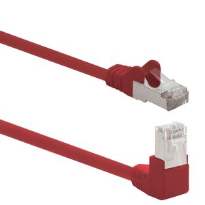 KAL-366252 Câble Réseau Cat.6 Angle 90 Degrés 7,5 M - Rouge - 1 Pièce - Câble Patch Cat6 (Sftp Pimf) 1000 Mbit/S Connecteur Rj 45-1 X 7,5 M Mètre Rouge - Neuf
