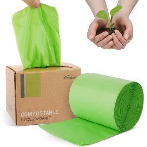 Lot De 100 Sacs Poubelle Biologiques De 10 L - Compostables - 10 L - Pour Une &Eacute;limination Propre - Certifi&eacute;s Ok Compost Home - Neuf