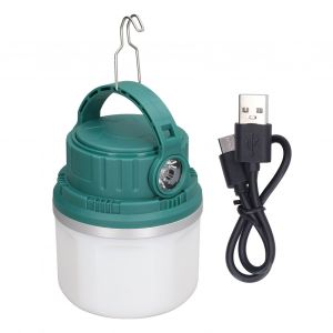 Hjlian Lampe De Camping Led Portable A 360¡Ã, Lumiere Douce Et Uniforme, Lampe D'urgence Pour Randonnee En Plein Air, Verte - Neuf