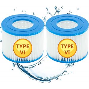 Cartouche filtrante de piscine type VI, taille 6-58323 pour Bestway 58239, pour filtre de spa Bestway Lay-z-Spa Miami, Vegas, Monaco BW58323, pour nettoyage du filtre de spa - Neuf