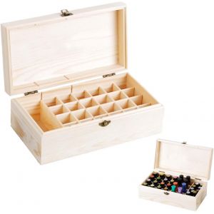 Tianyi-32 Compartiment Conteneur D'huiles Essentielles En Bois, Boîte De Rangement Pour Huiles Essentielles, Boîte De Rangement Portable, Peut Être Utilisée Pour Le Stockage, Les Huiles Essentielles - Neuf
