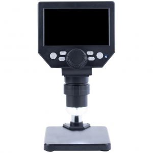 Microscope num&eacute;rique grossissement 1000X &eacute;cran LCD 4,3 pouces enregistrement vid&eacute;o plastique ABS aluminium durable - Neuf