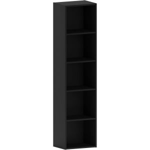 Ulteronixshop-Oxford Cube Biblioth&egrave;que, H&ecirc;tre, Noir, 5 Tier - Neuf