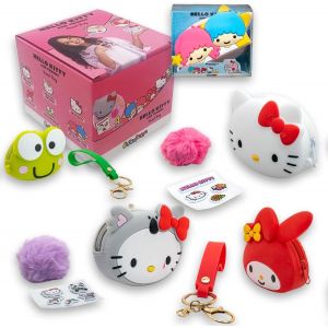 ERYI-, Funny Box Hello Kitty Sac À Main Pour Fille Coloré Avec Autocollants, Bracelet En Peluche Et Accessoires, Sac Fille Avec Bandoulière Pour Cadeau Fille - Sacs Fille 2 Pièces, Jeux Pour Enfants - Neuf