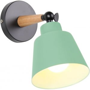 TIANYI-Applique Murale Vintage Industrielle Plafonnier Luminaire E27 en Métal Réglable Lampe Murale Interieur Rétro pour Chambre Cuisine Restaurant (pas d'interrupteur-1pcs, Vert) - Neuf